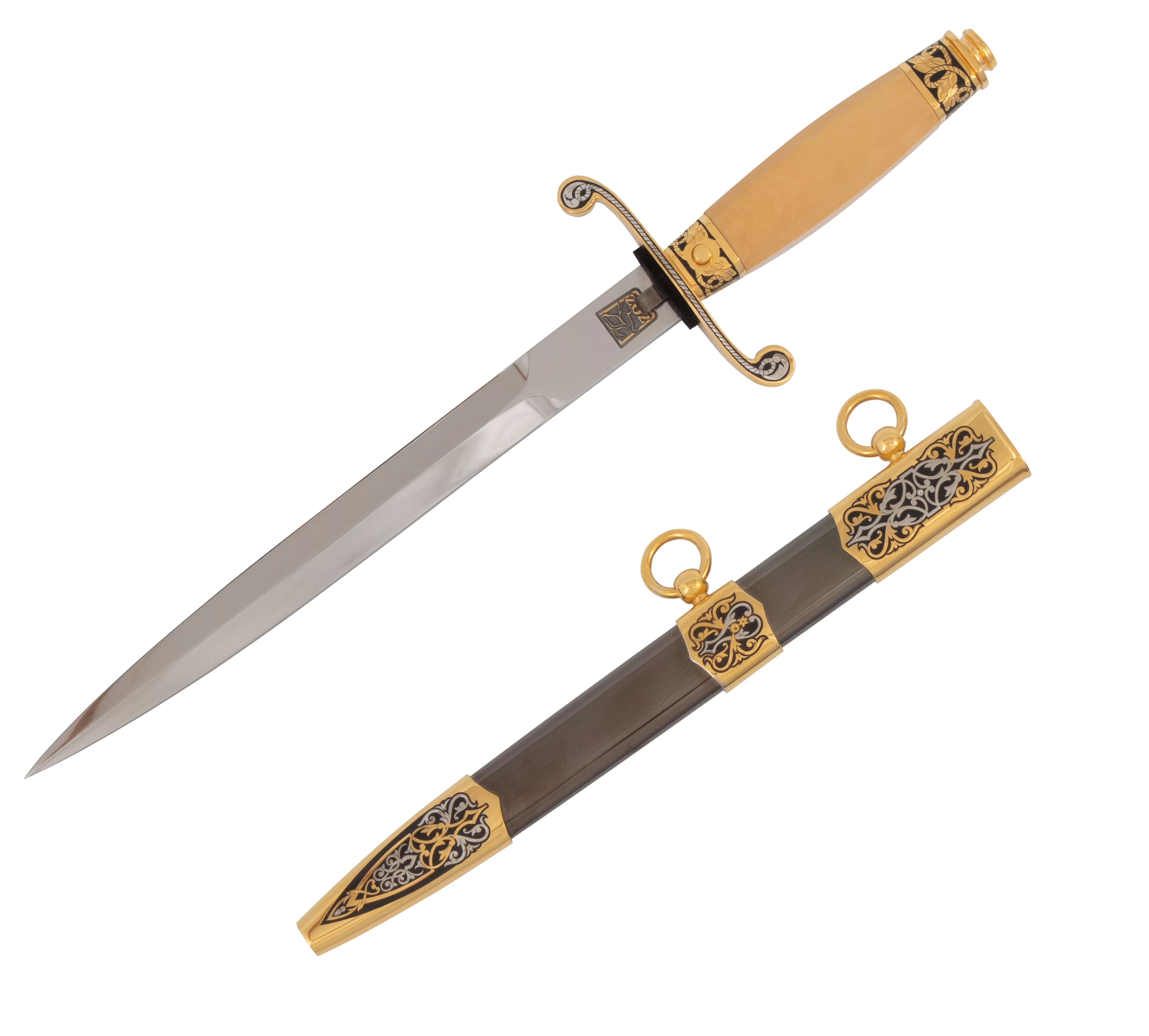 Кортик Офицерский Адмирал П.С. Нахимов (сталь ЭИ-107) 0З-00003265 (4)
