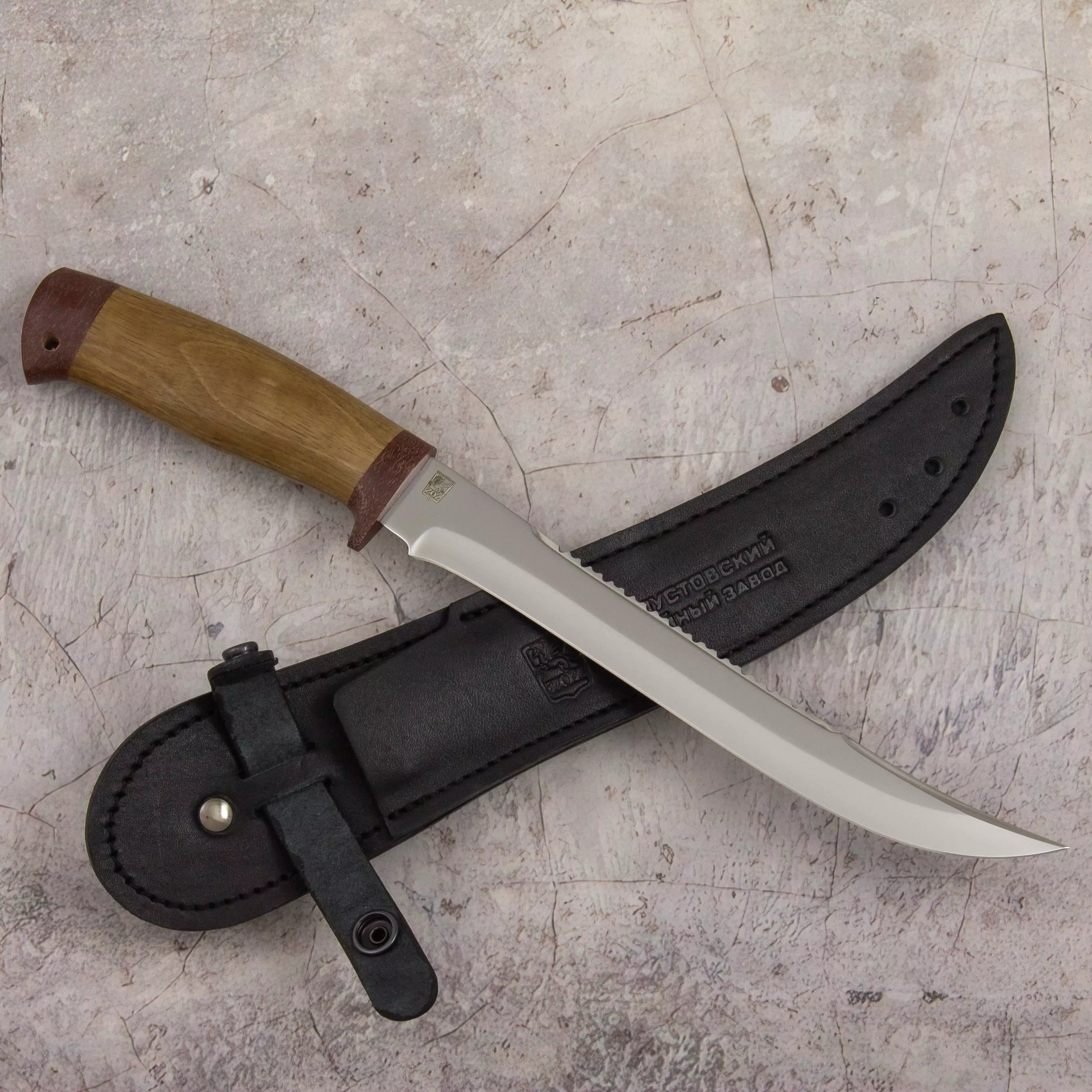 Нож Рыбацкий (сталь 95x18, орехтекст.серрейтор) 0З-00008553 (4)