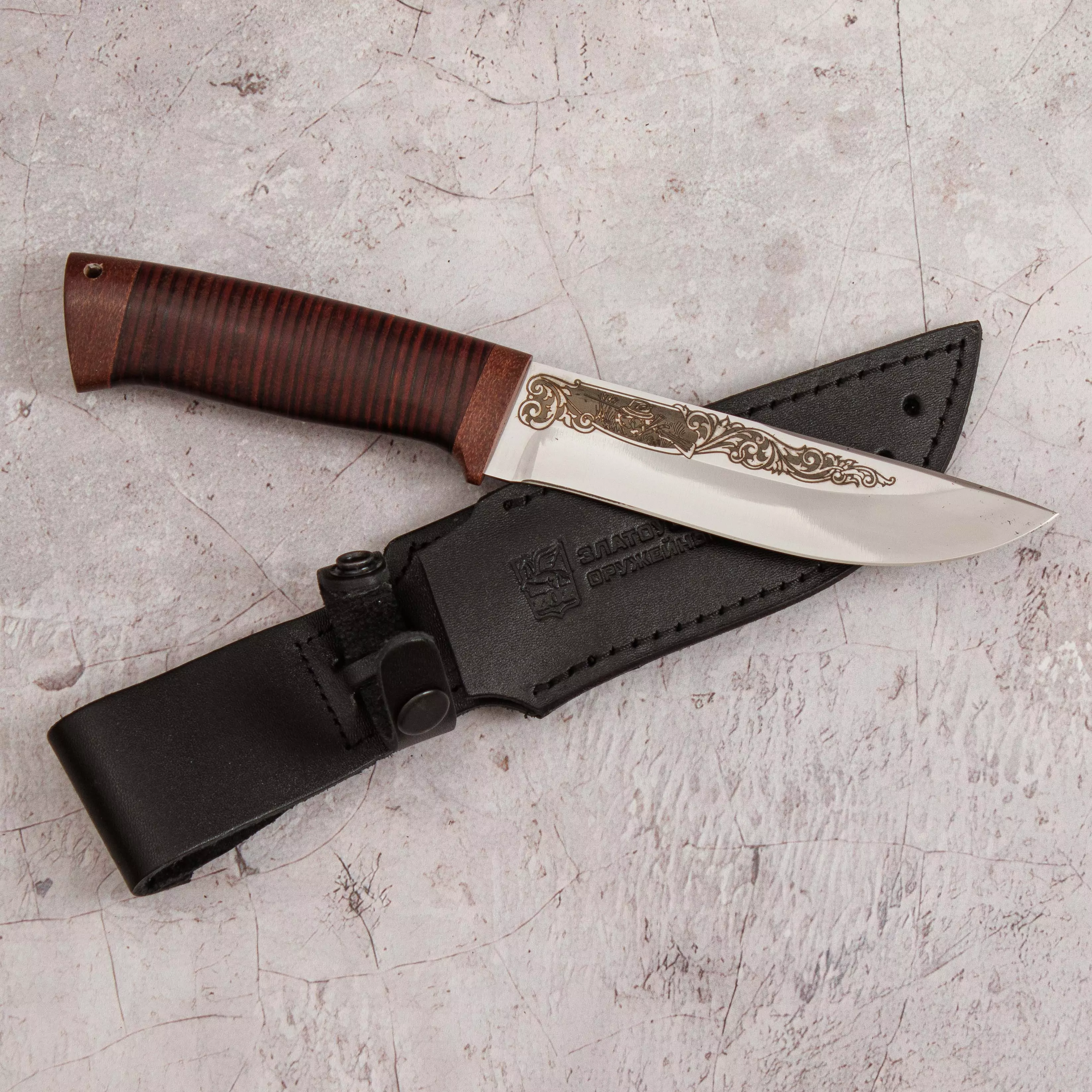 Нож Таежная стрела (сталь 95x18, кожатекст.) 0C-00000518 (6)