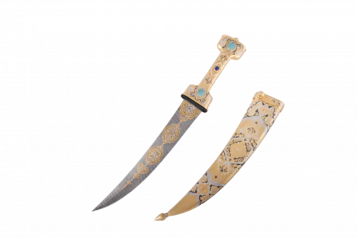 Кинжал бебут Восточная луна (сталь дамасская) 0С-00000886 (4)