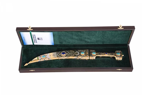 Кинжал бебут Восточная луна (сталь дамасская) 0С-00000886