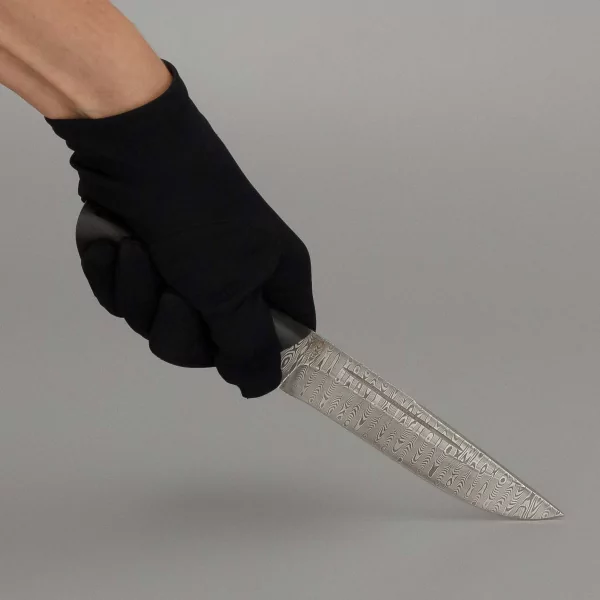 Нож ЦМ Бекас (нержавеющая дамасская сталь, микарта черная) 0З-00007322 (7)