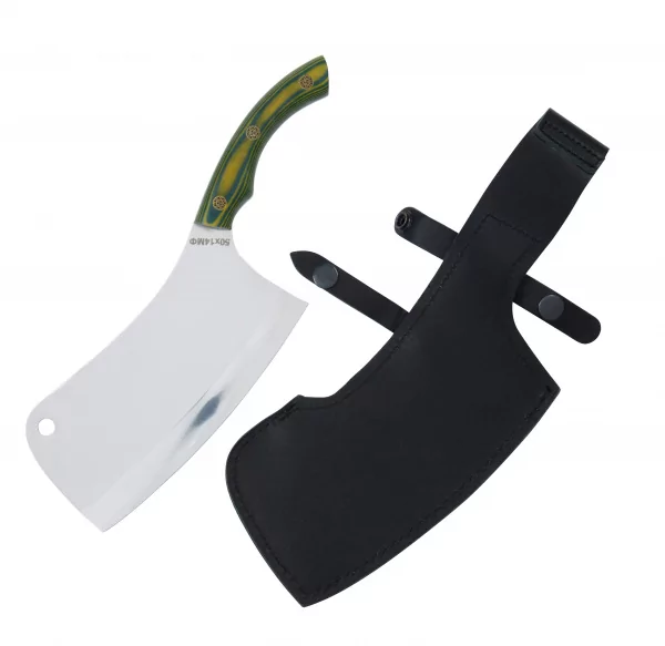 Топор Ярило (50Х14 МФ  зеленая микарта) 0З-00005594 (3)