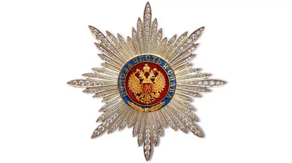 Нагрудный знак Польза Честь и Слава
