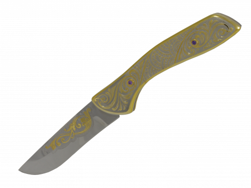 Нож складной (сталь нержавеющая "ЭИ-107")